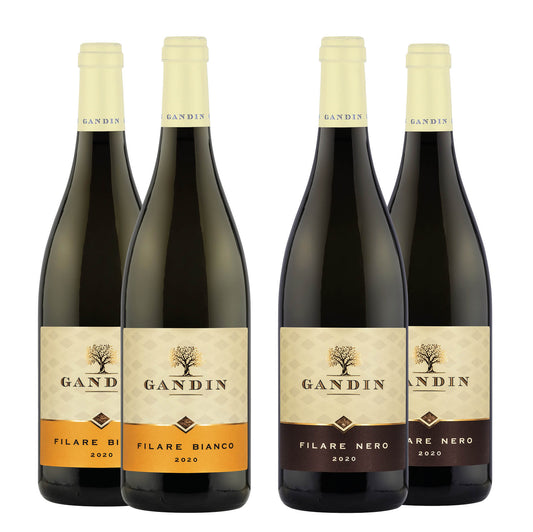 2 BT FILARE BIANCO DOC FRIULI ISONZO 2020 + 2 BT FILARE NERO DOC FRIULI ISONZO 2020