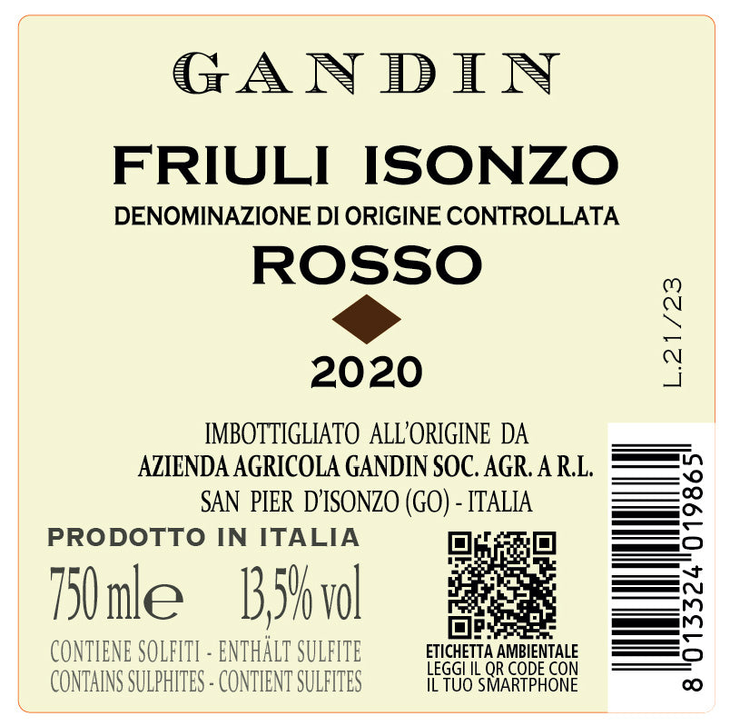 3 BT FILARE BIANCO DOC FRIULI ISONZO 2020 + 3 BT FILARE NERO DOC FRIULI ISONZO 2020